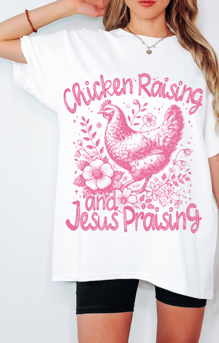 Chicken raising T-shirt