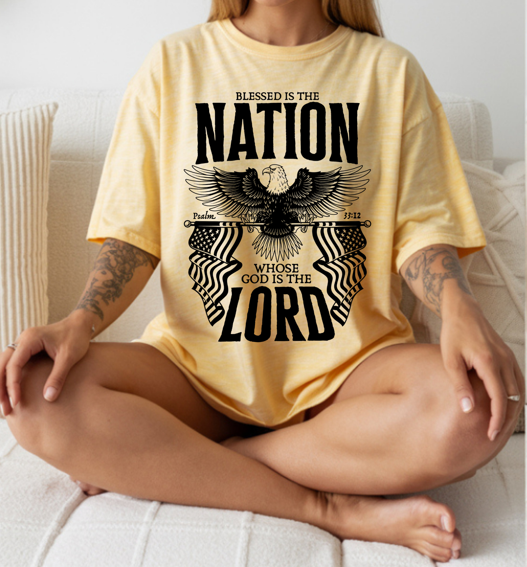 Blessed is the nation t-shirt