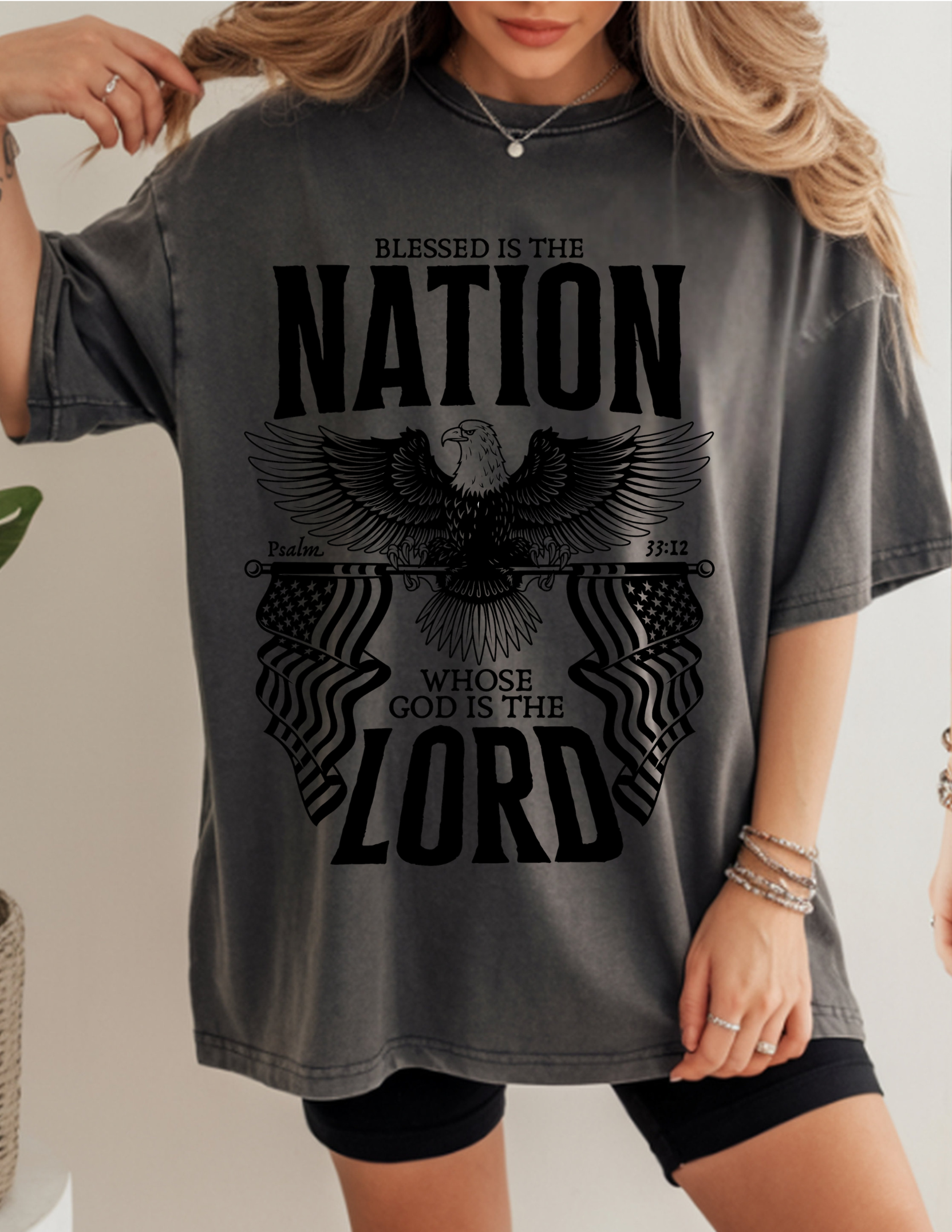 Blessed is the nation t-shirt