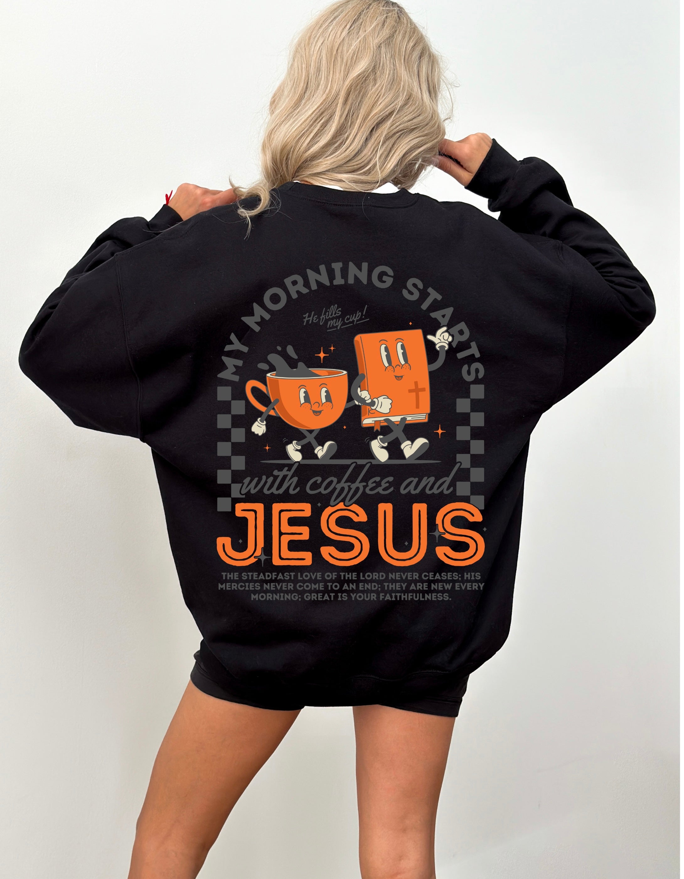 Coffee and jesus sweatshirt