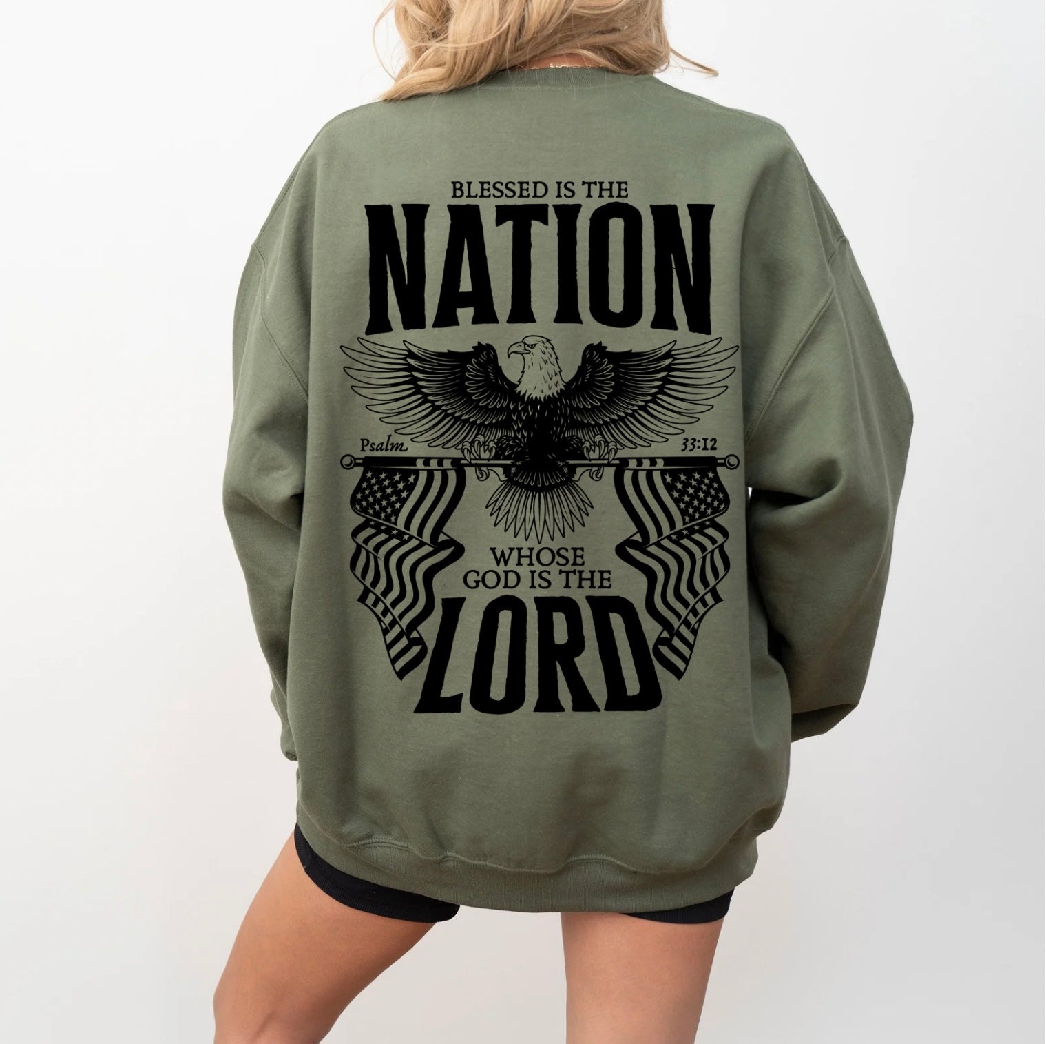 Blessed is the nation sweatshirt