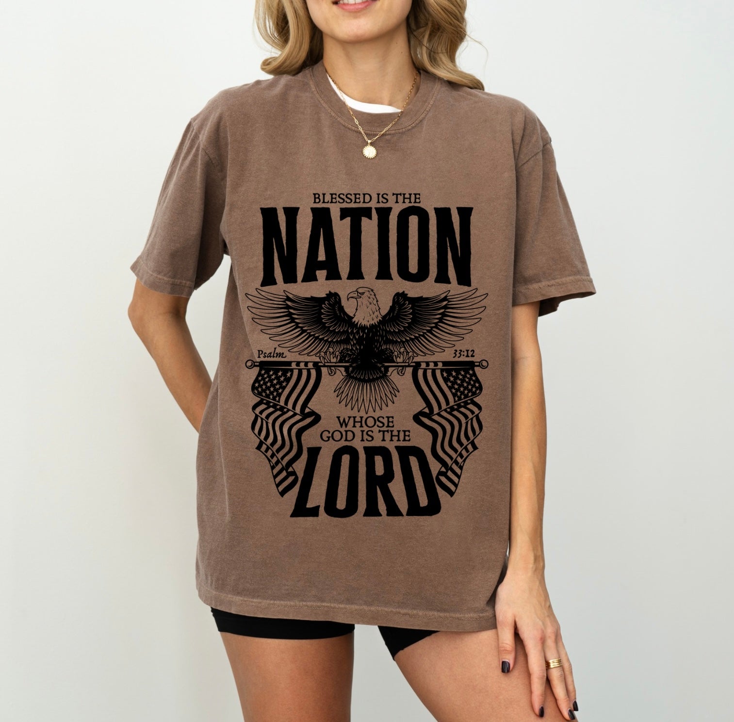 Blessed is the nation t-shirt