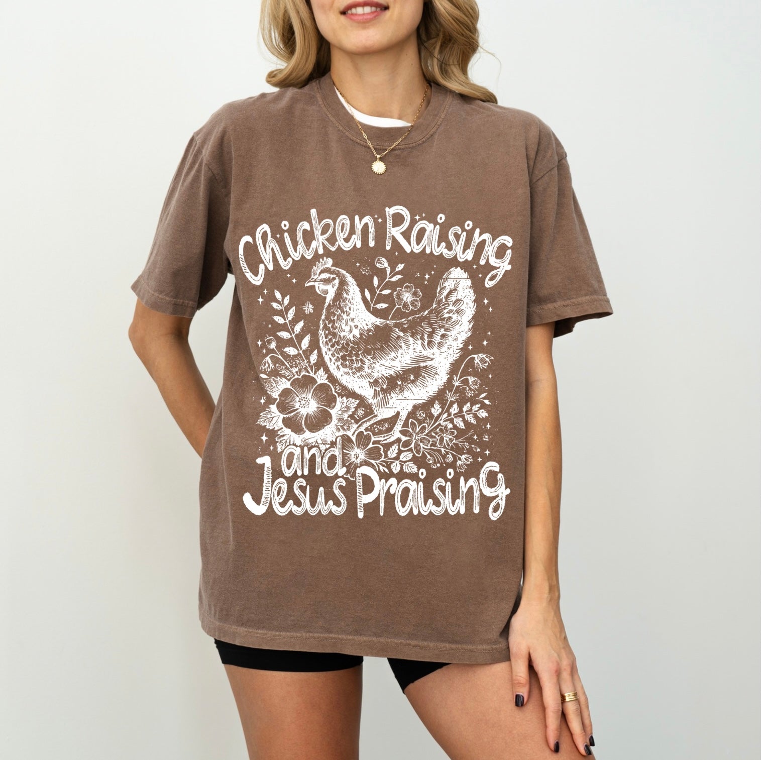 Chicken raising T-shirt