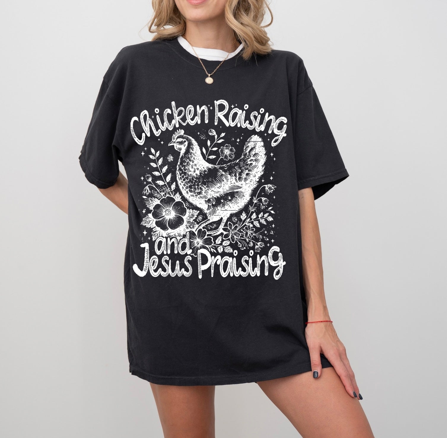 Chicken raising T-shirt