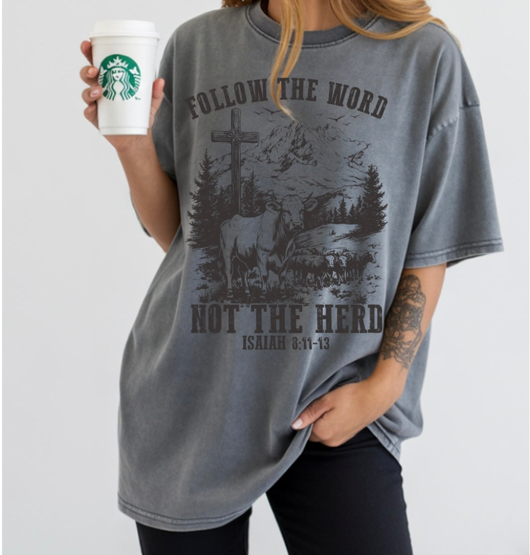 Follow the word tshirt