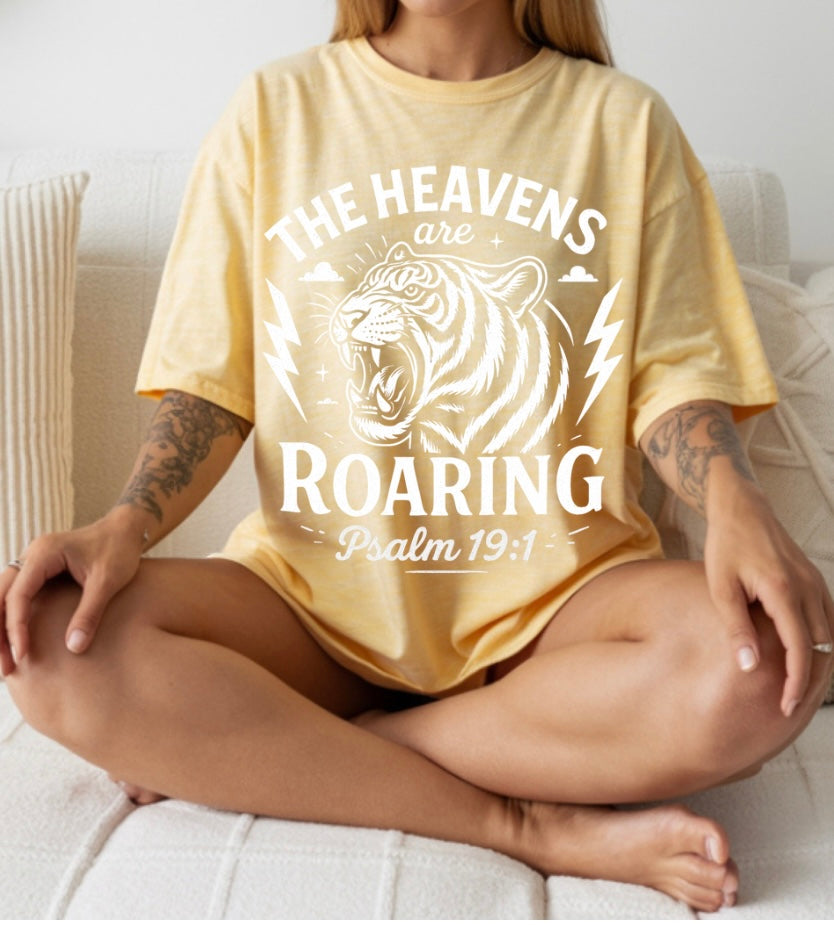Heavens are roaring t-shirt