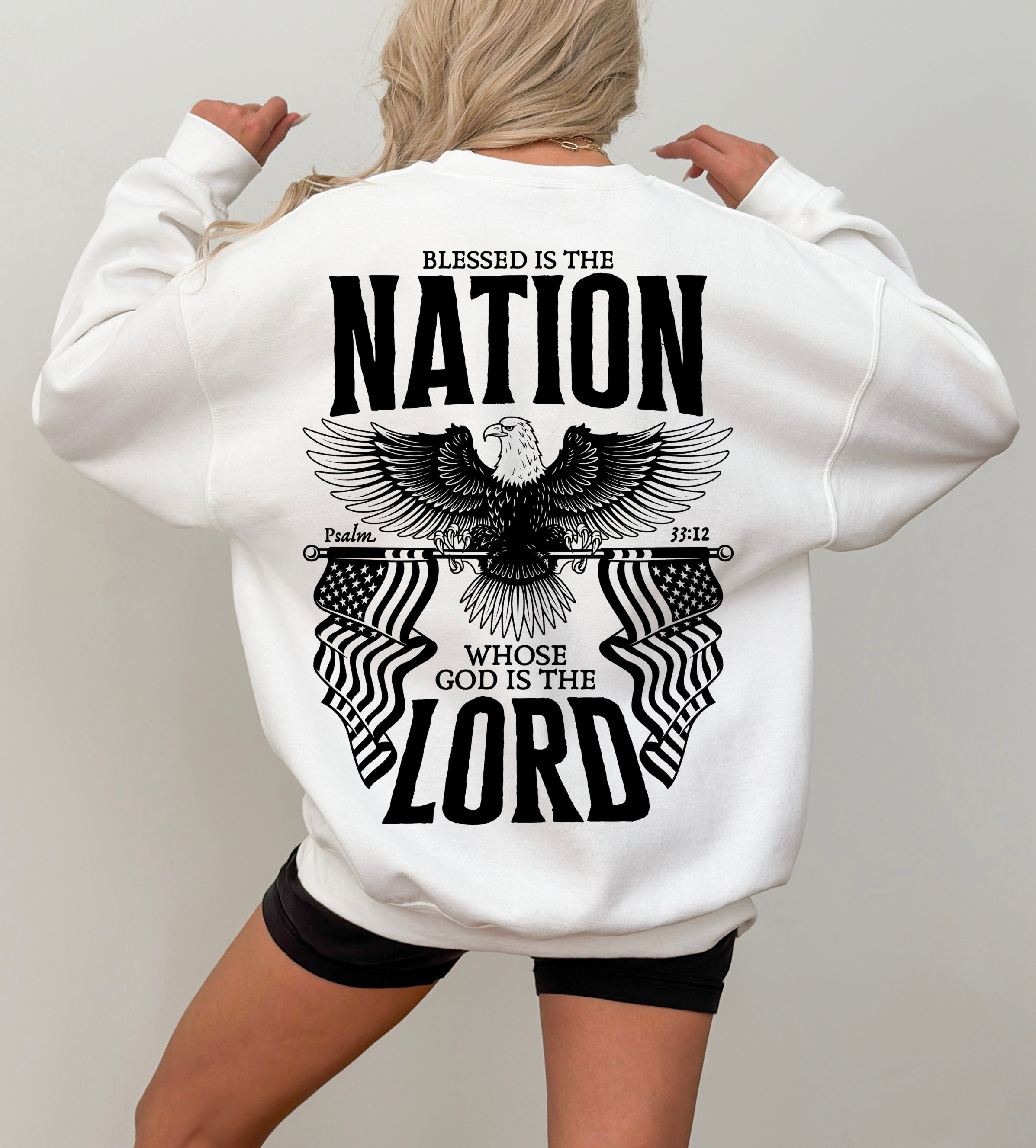 Blessed is the nation sweatshirt