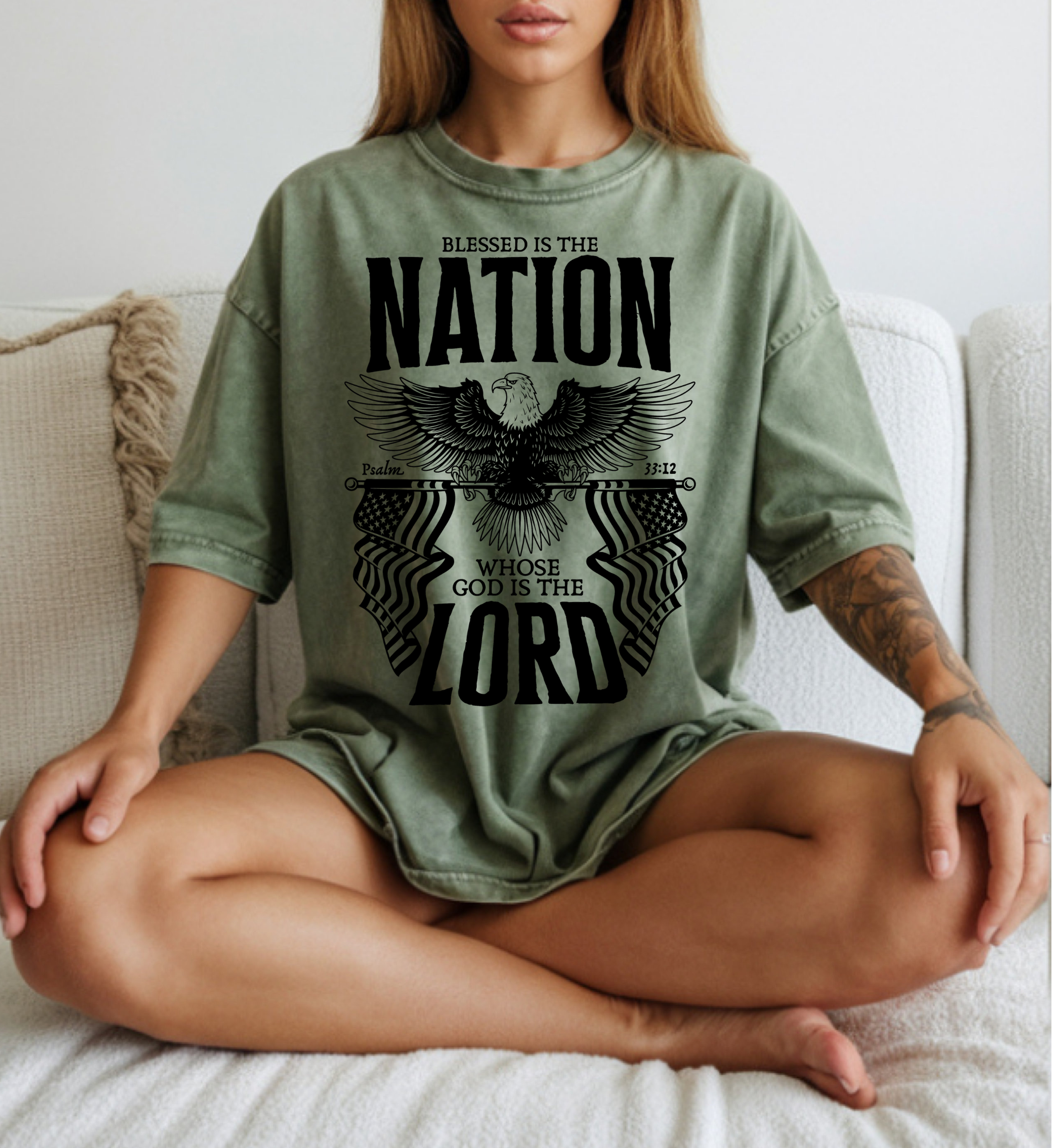 Blessed is the nation t-shirt