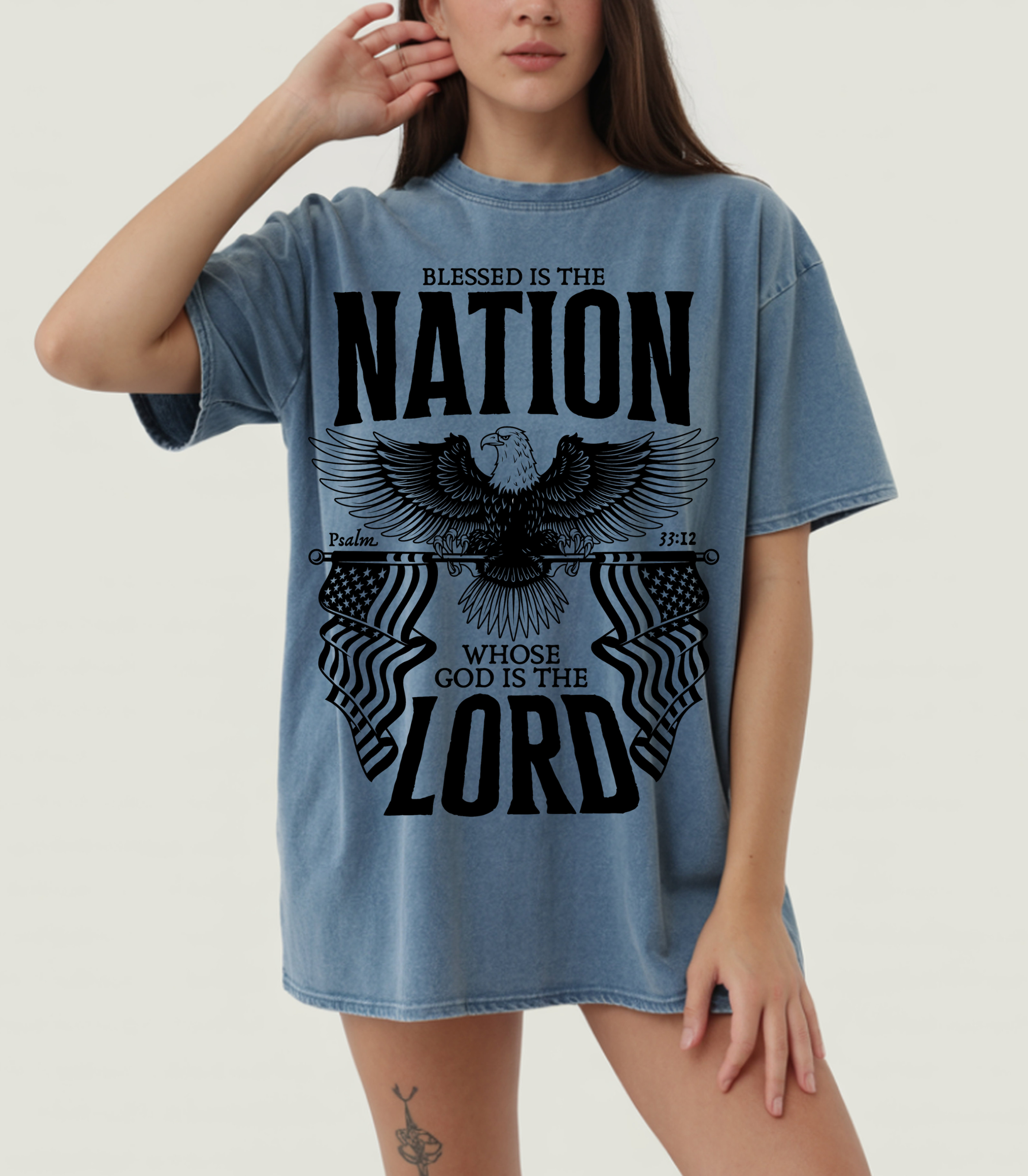 Blessed is the nation t-shirt