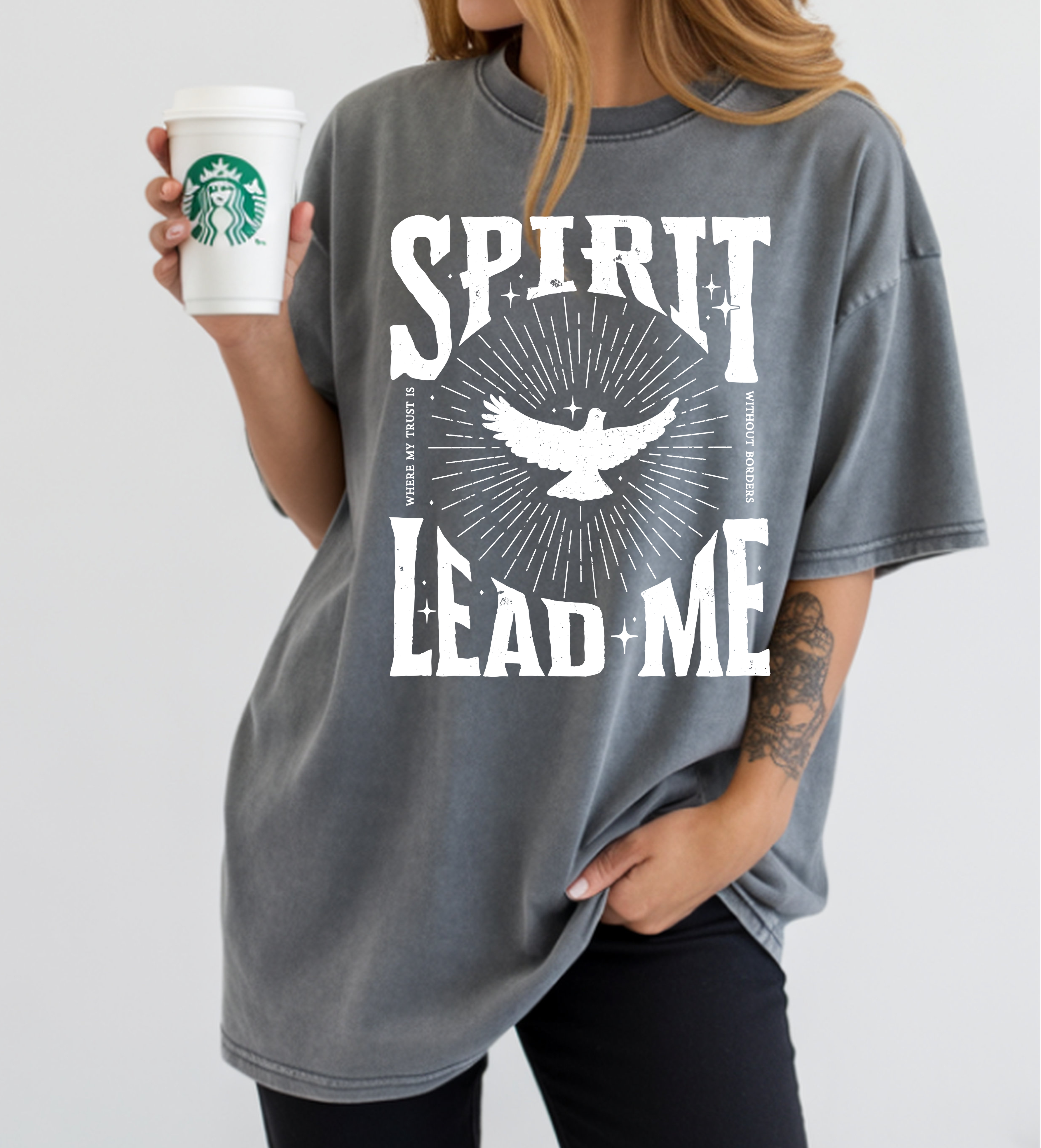 Spirit lead me t-shirt white