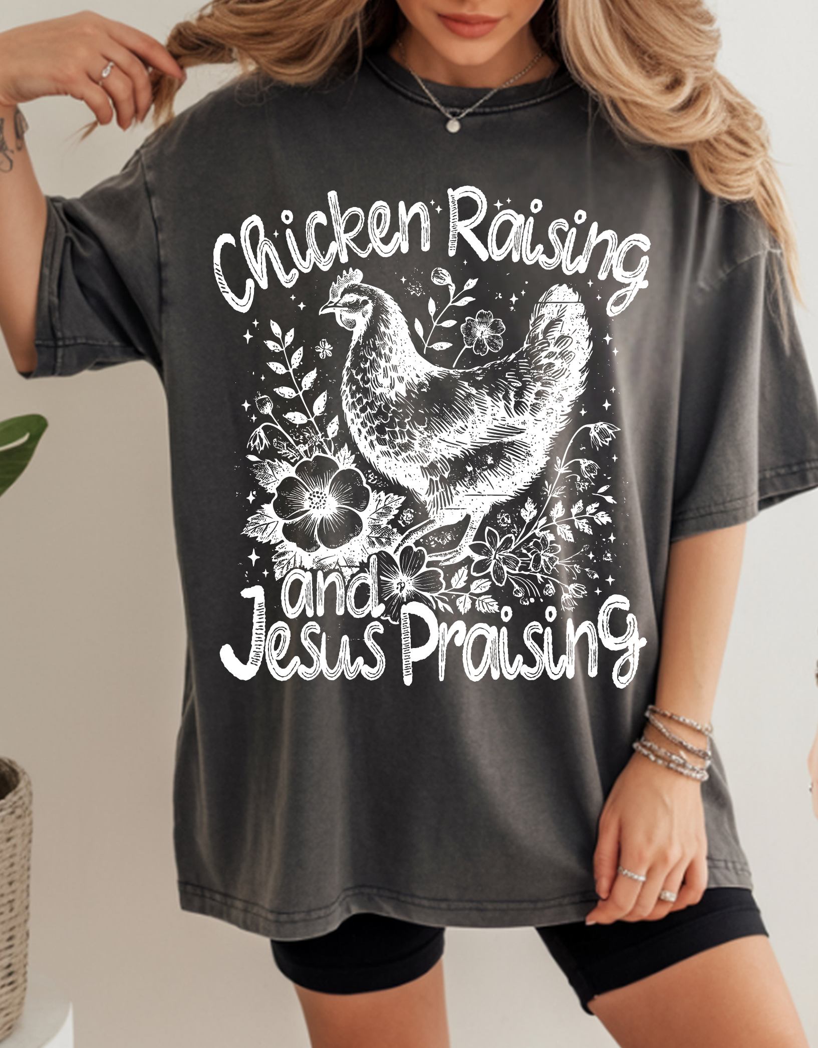 Chicken raising T-shirt