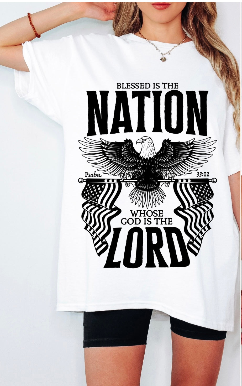 Blessed is the nation t-shirt