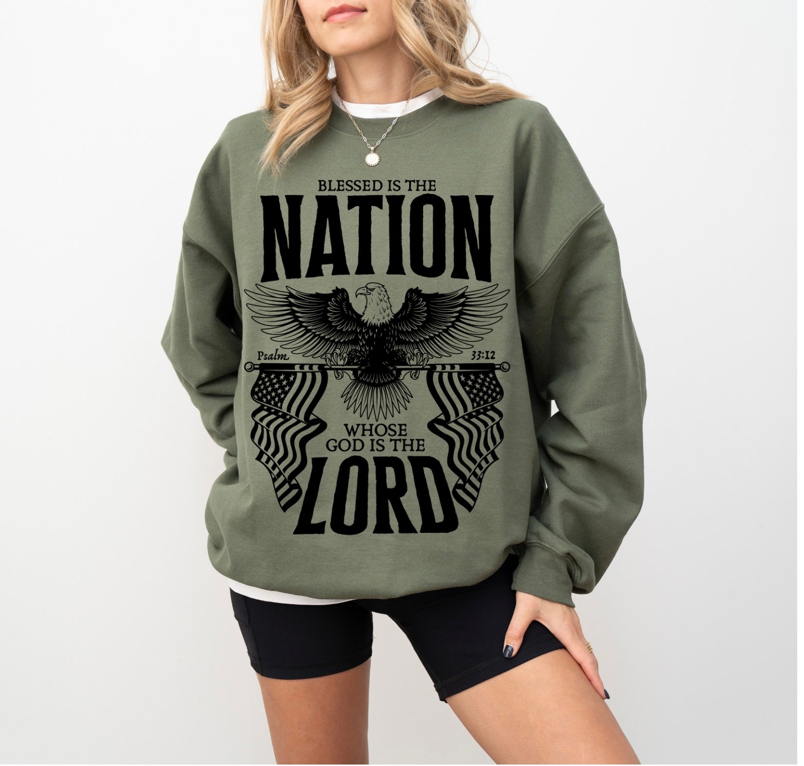 Blessed is the nation sweatshirt
