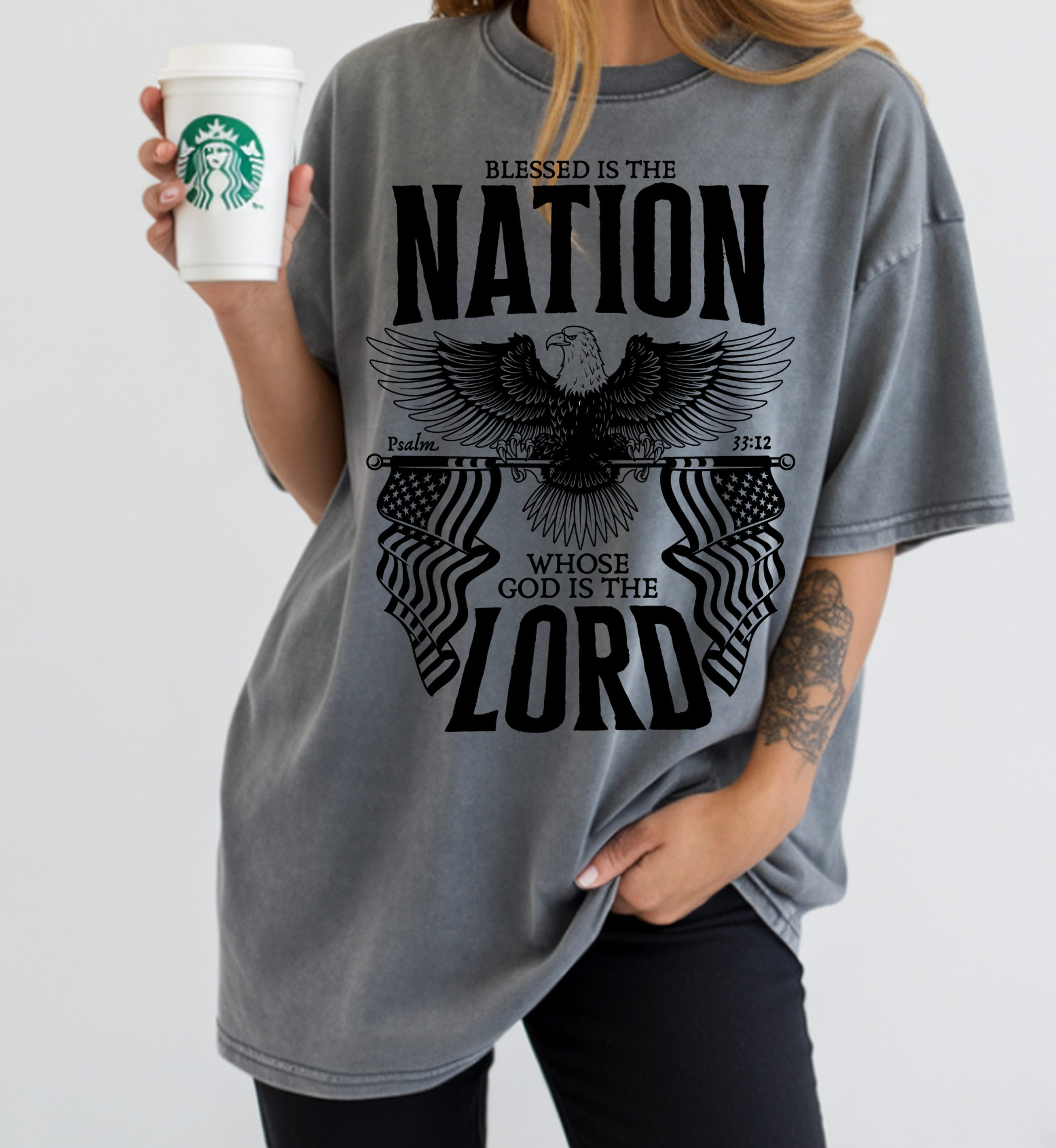 Blessed is the nation t-shirt