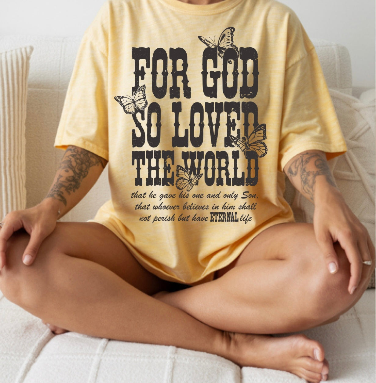 God so loved tshirt
